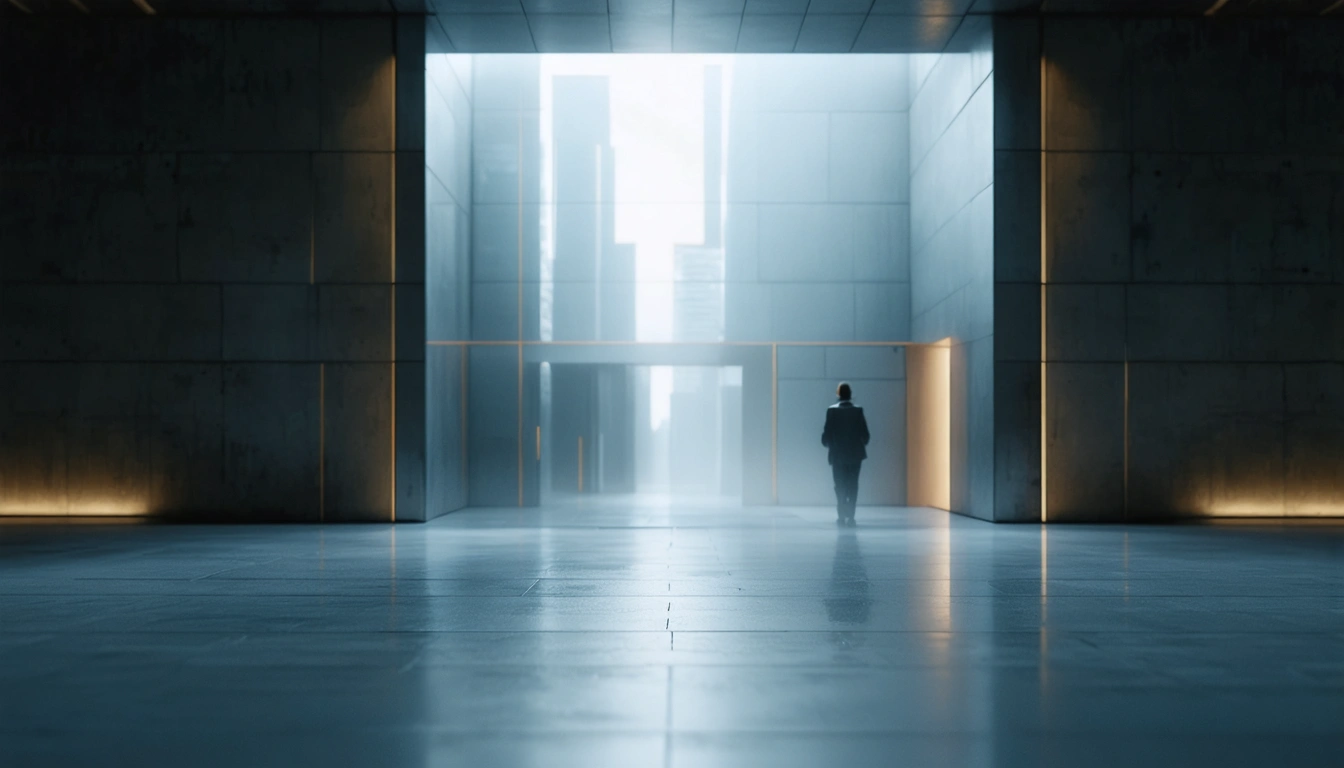 Traditional wood architecture with calm light